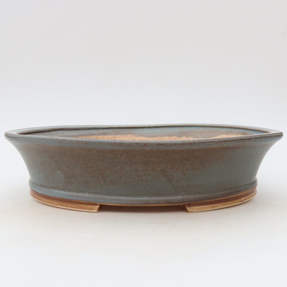 Keramik-Bonsai-Schale 27 x 24,5 x 6 cm, Farbe: Blau