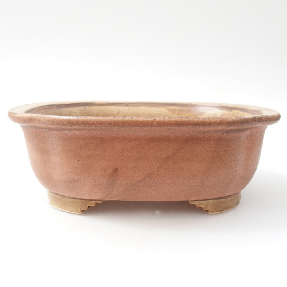 Bonsaischale aus Keramik 20 x 16 x 7 cm, rosa