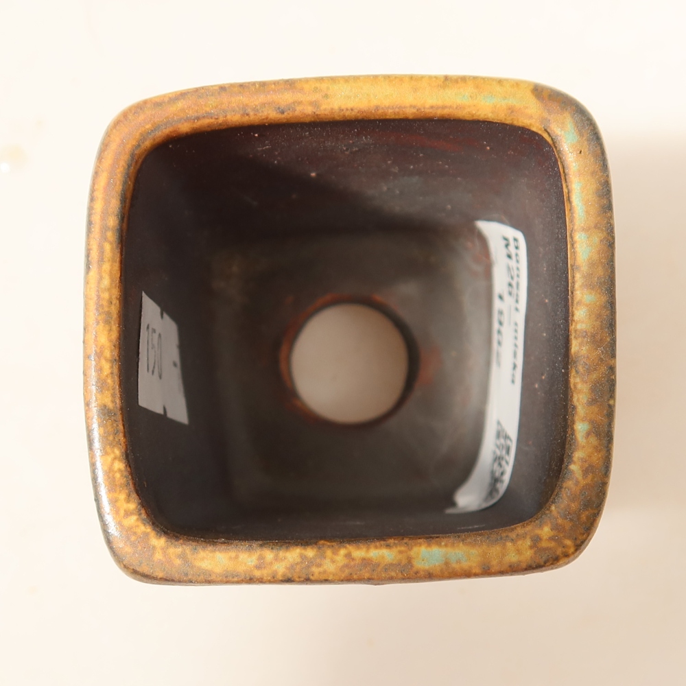 Bonsaischale aus Keramik 5 x 5 x 6,5 cm, braun