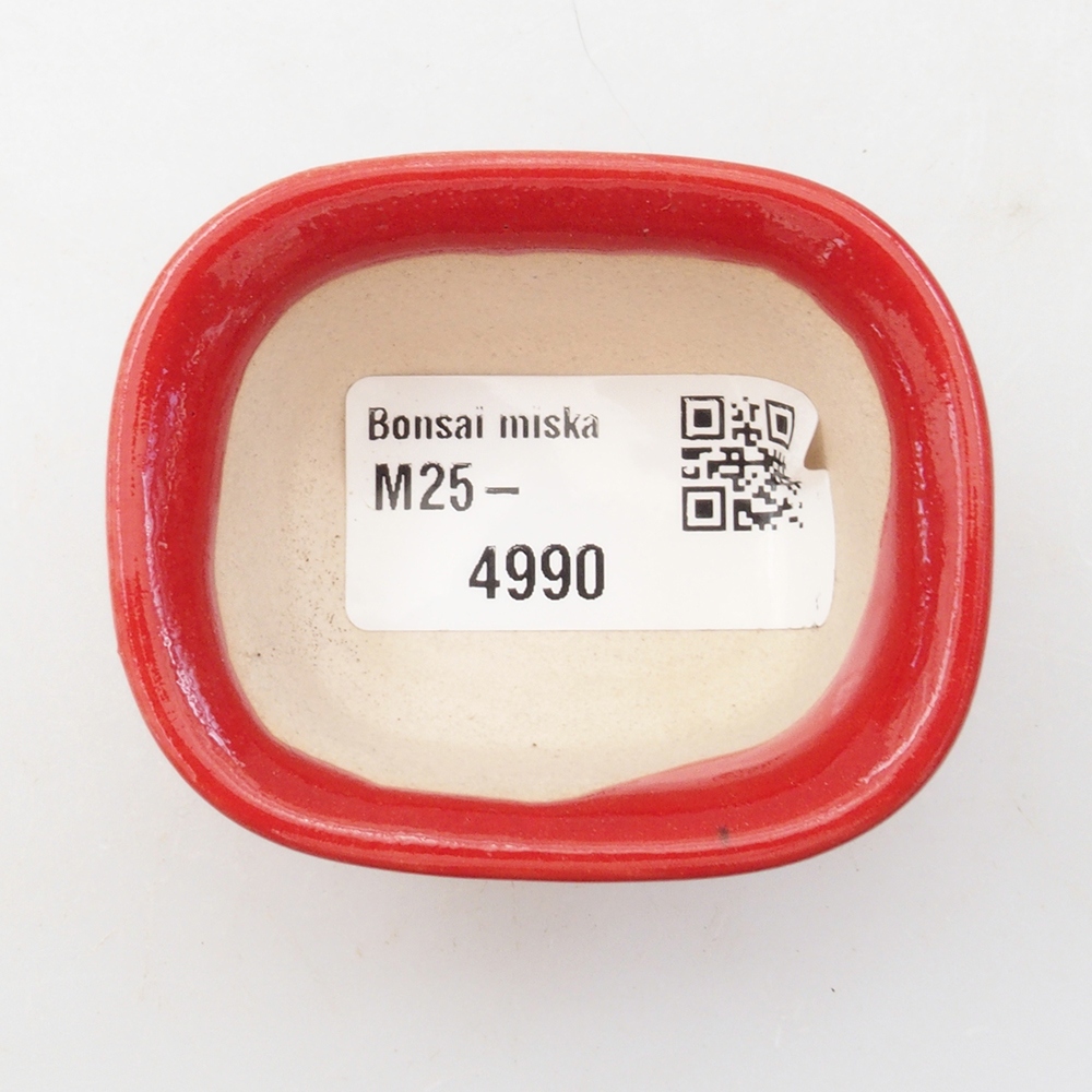 Mini-Bonsaischale 6 x 4,5 x 3 cm, Farbe rot