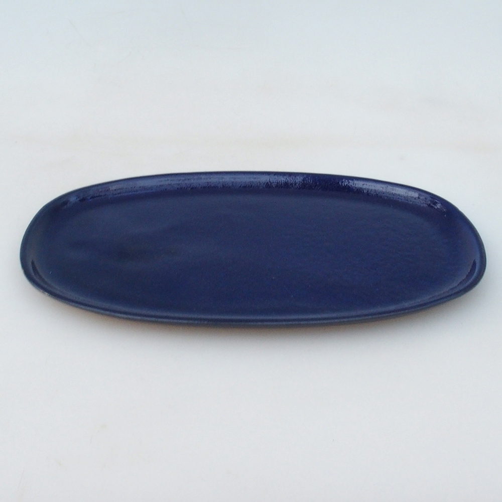 Keramikschale H15 -25 x 15 x 1 cm - blau