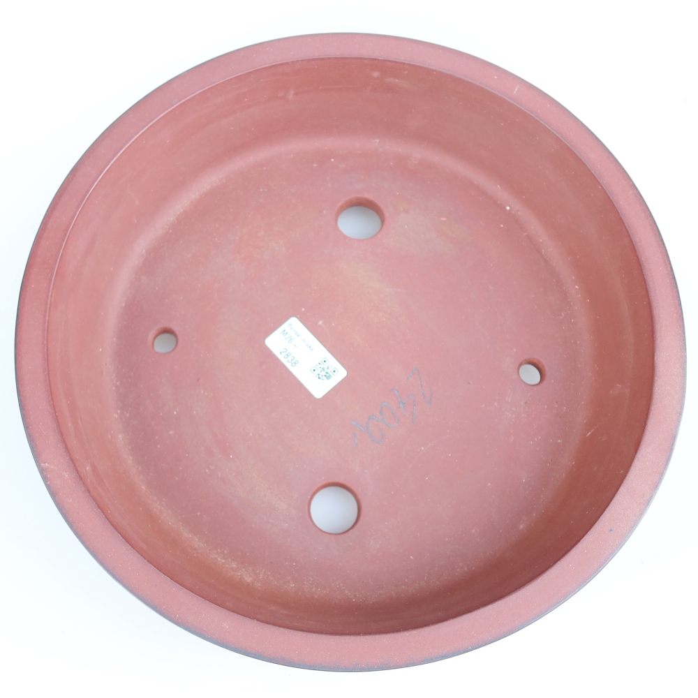 Keramikschale  30,5 x 30,5 x 7 cm, Farbe: Ziegelrot
