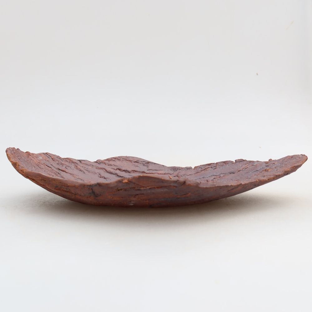 Keramikschale  27 x 18,5 x 5 cm, Farbe: braun