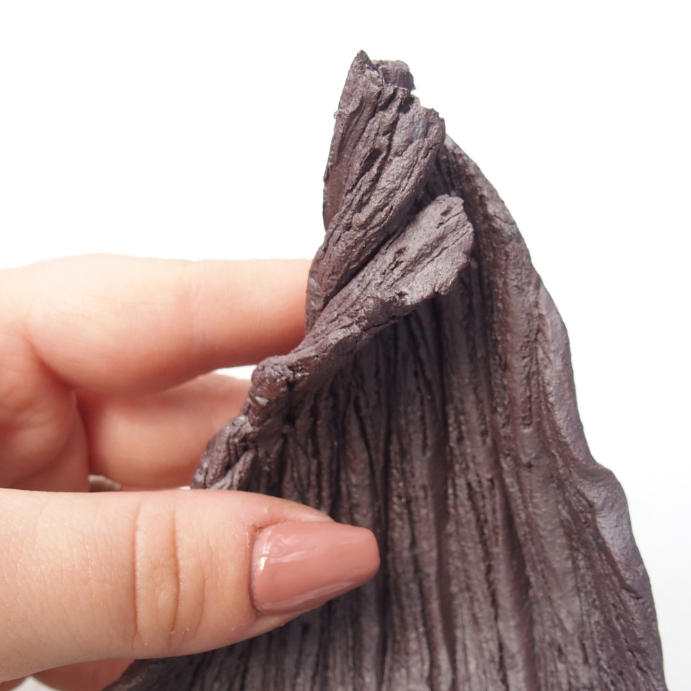 Keramikschale 8,5 x 7,5 x 11,5 cm , Metallic-Farbe