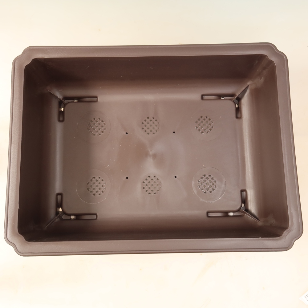 Bonsai-Schale aus Kunststoff MP-35, braun – 49 x 36 x 14,5 cm 