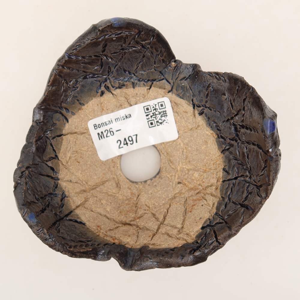 Keramikschale  10 x 9,5 x 6 cm, Farbe: Schwarzblau