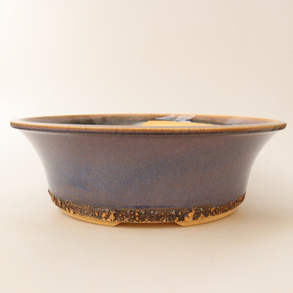 Keramik-Bonsai-Schale 29,5 x 29,5 x 9,5 cm, Farbe: Blau