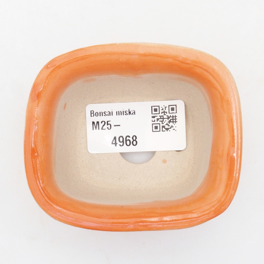Mini-Bonsaischale 7 x 6 x 3,5 cm, orange