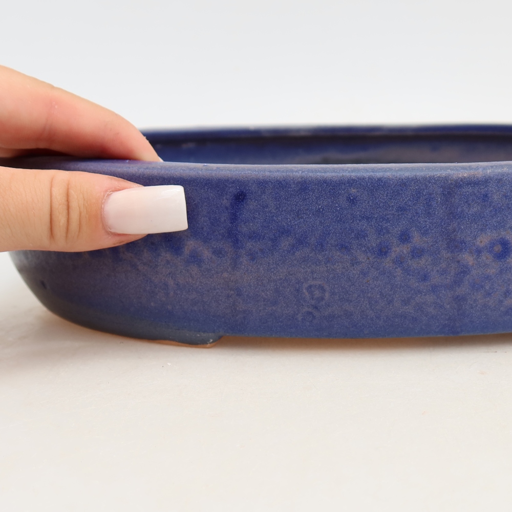 Keramik-Bonsai-Schale 27 x 21 x 5,5 cm, Farbe: Blau