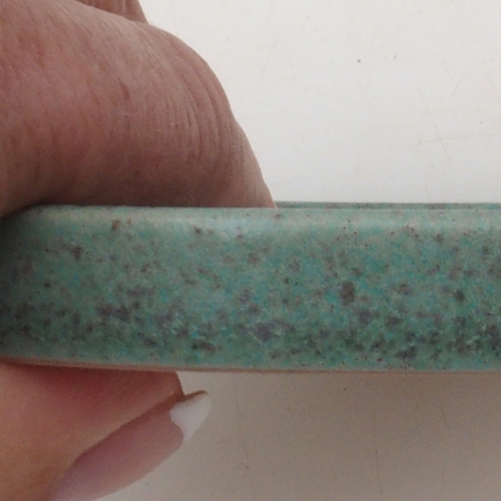 Runde Bonsai-Konsole D6-S - 10 x 10 x 1 cm - grün