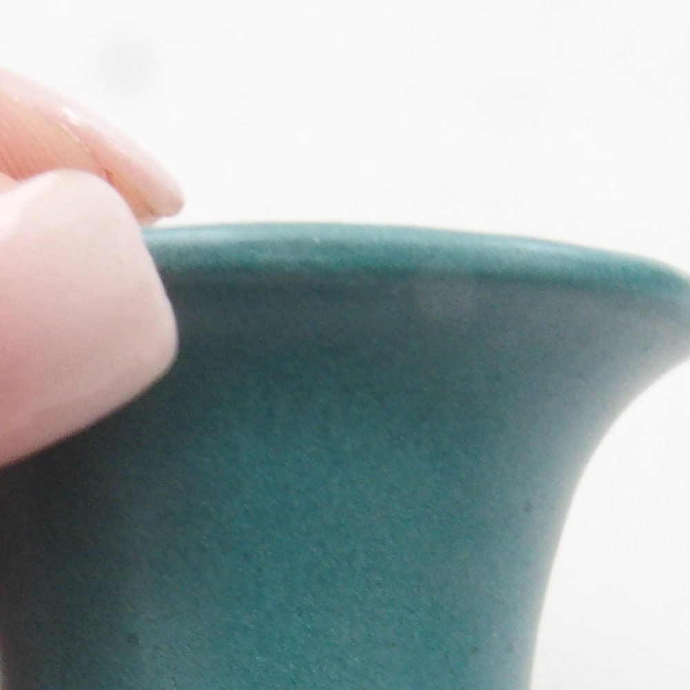 Bonsaischale aus Keramik 6,5 x 5,5 x 4 cm, Farbe blau