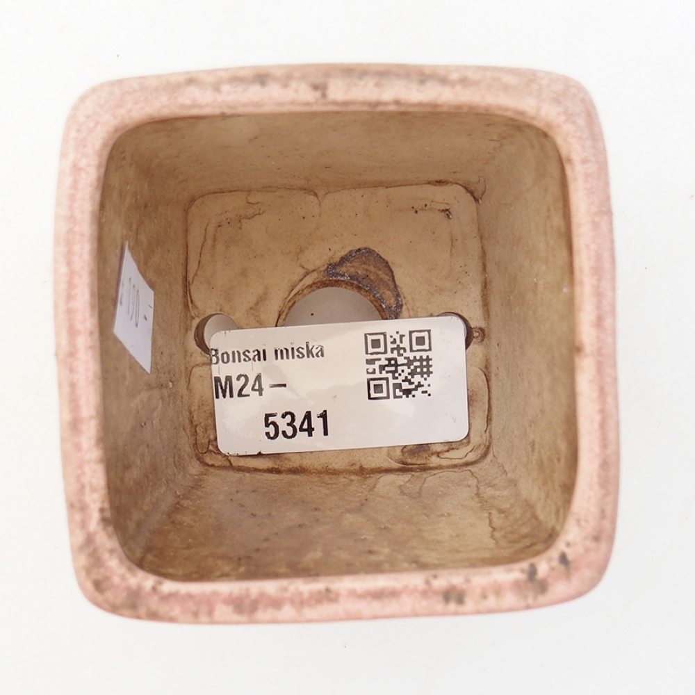 Bonsaischale aus Keramik 6,5 x 6,5 x 7 cm, rosa