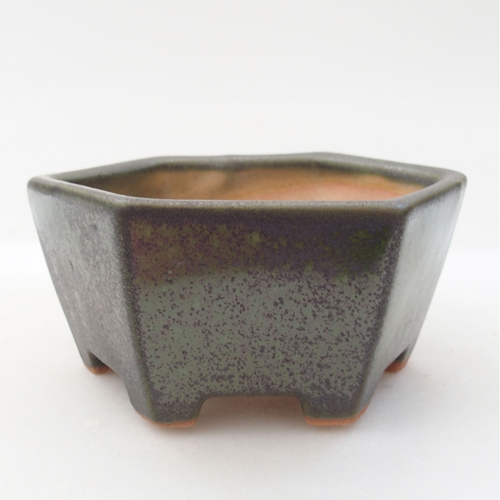 Bonsaischale aus Keramik 10 x 9 x 5 cm, grün