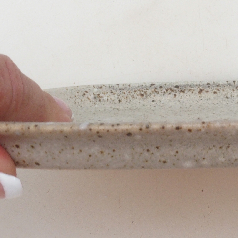 Keramische Untertasse H02 - 17,5 x 12 x 1 cm - beige