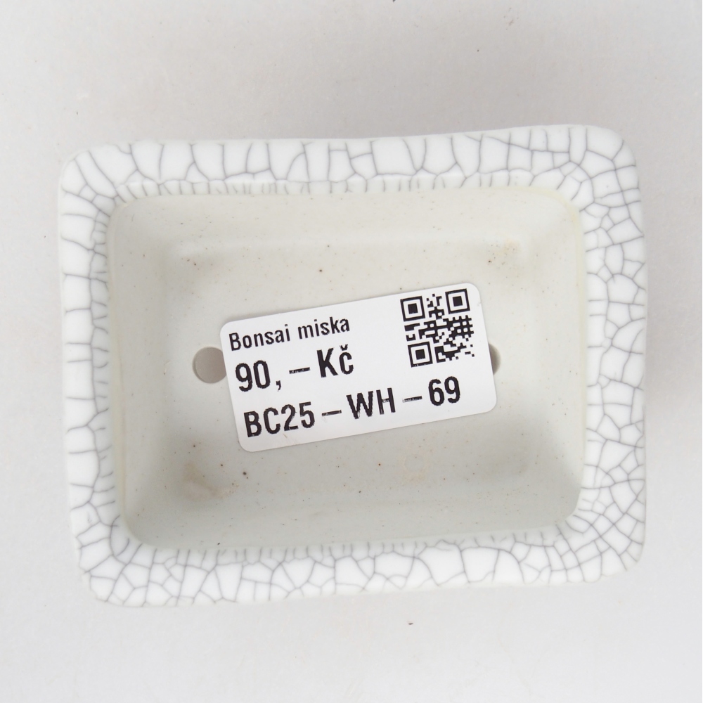 Mini-Bonsaischale 8 x 6,5 x 3,5 cm, Raku-Farbe