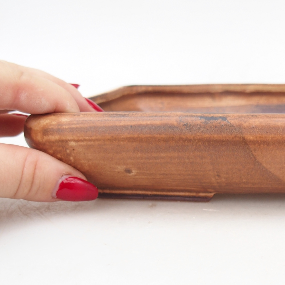 Bonsaischale aus Keramik 24 x 17,5 x 4 cm, rosa