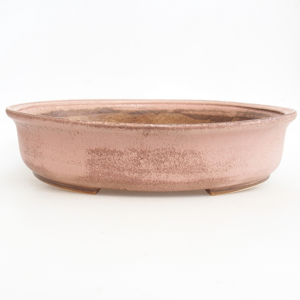 Bonsaischale aus Keramik 32,5 x 28 x 7,5 cm, rosa