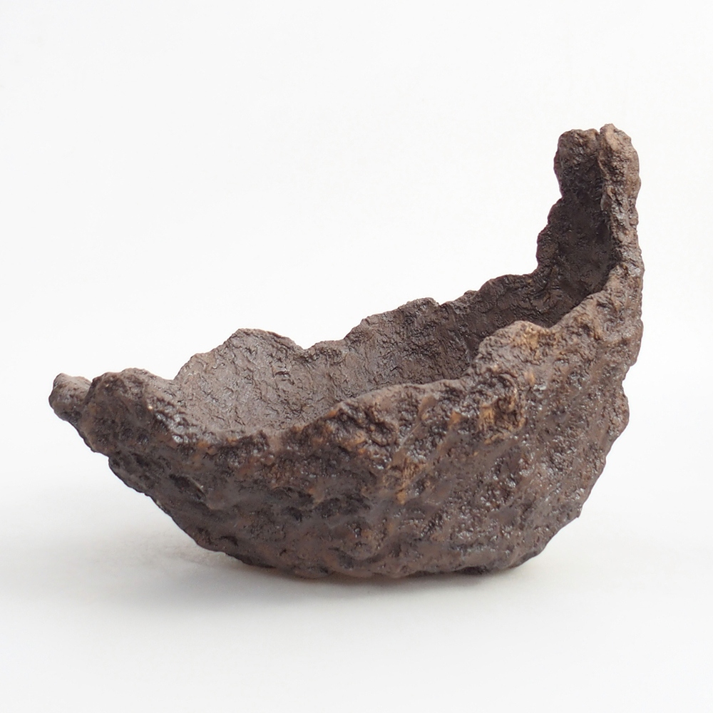 Keramische Schale 25 x 21 x 21 cm , Farbe braun