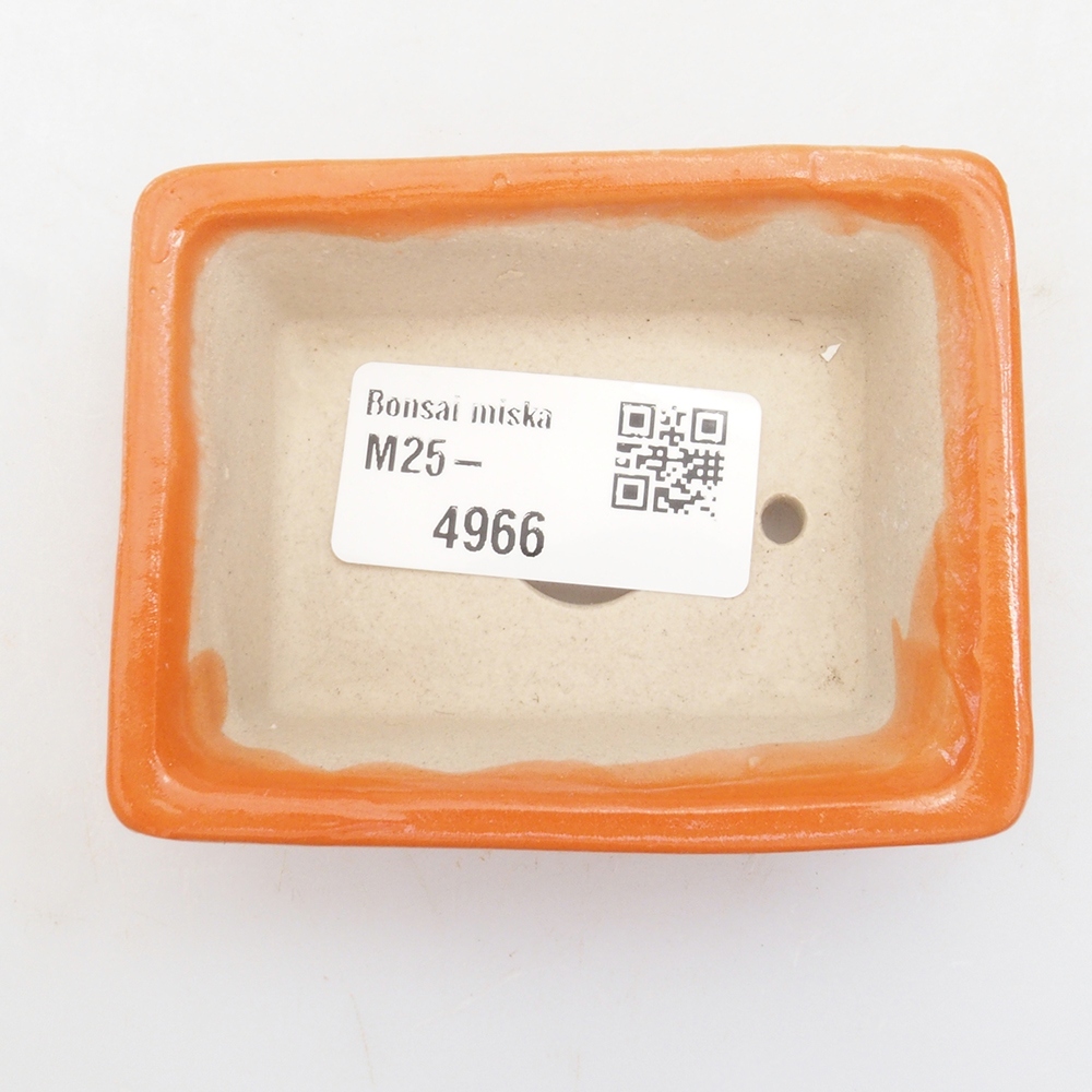 Mini-Bonsaischale 7,5 x 6 x 2,5 cm, orange