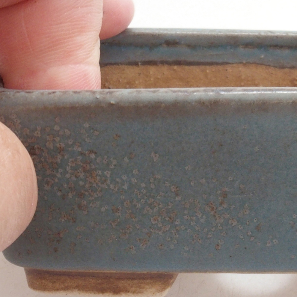 Bonsaischale aus Keramik 10 x 8,5 x 4 cm, braun