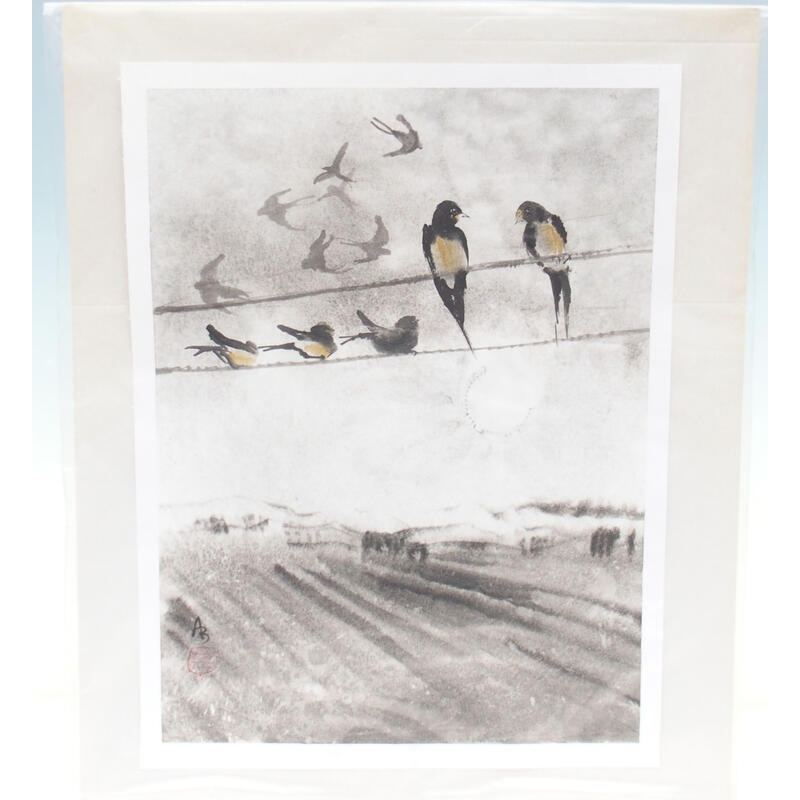 Kalligraphie - Vogelgesang