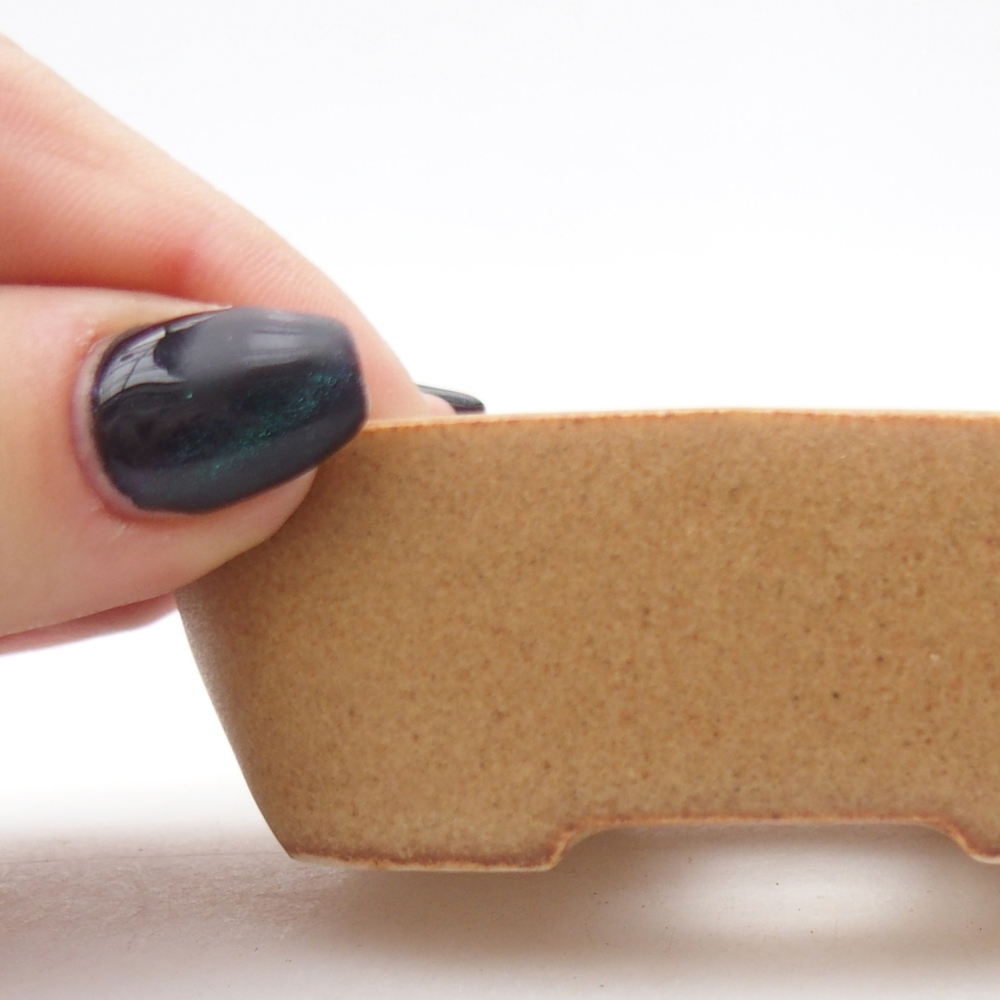 Mini-Bonsaischale 8,5 x 6 x 2,5 cm, braun