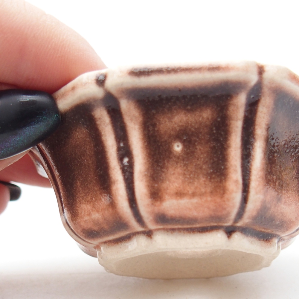 Mini-Bonsaischale 6 x 6 x 3 cm, rosa