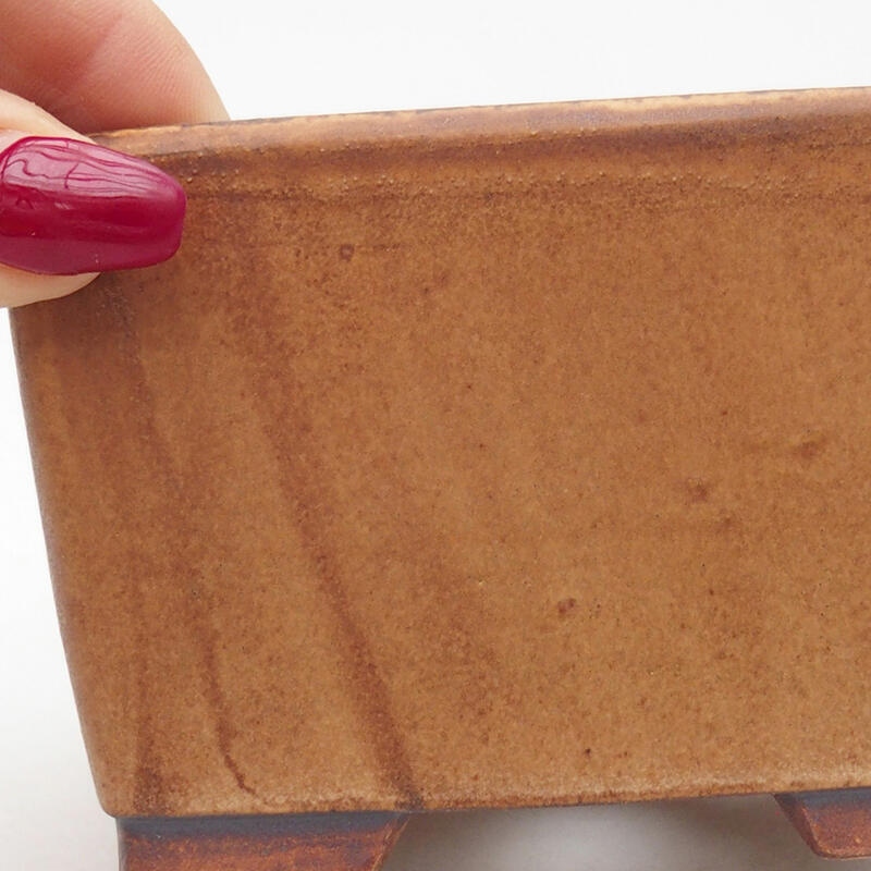 Bonsaischale aus Keramik 10,5 x 10,5 x 6,5 cm, rosa