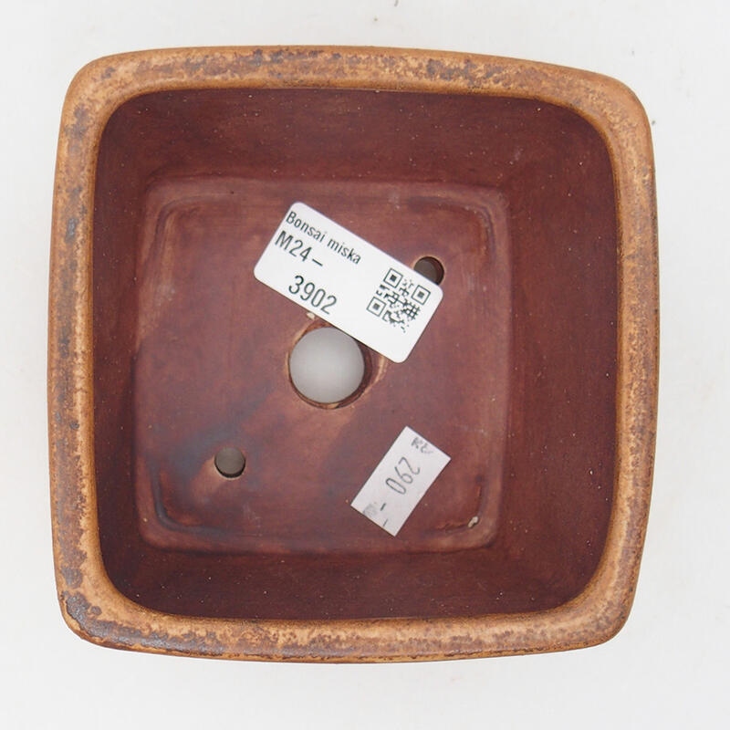 Bonsaischale aus Keramik 10,5 x 10,5 x 6,5 cm, rosa