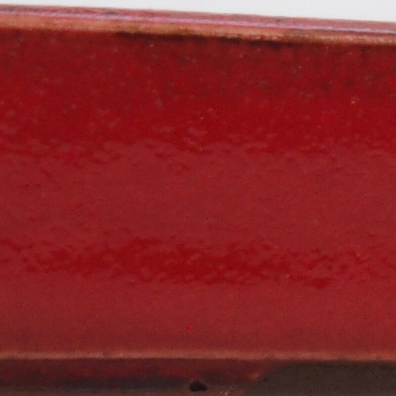 Bonsaischale aus Keramik 10,5 x 7,5 x 2 cm, Farbe rot