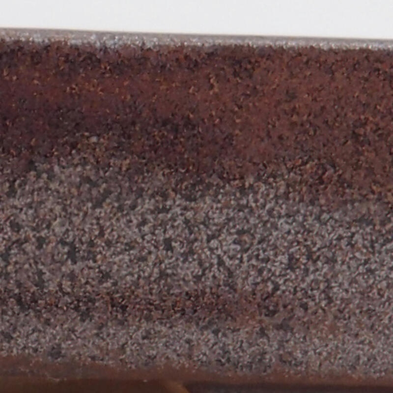 Bonsaischale aus Keramik 10,5 x 7,5 x 2 cm, braun