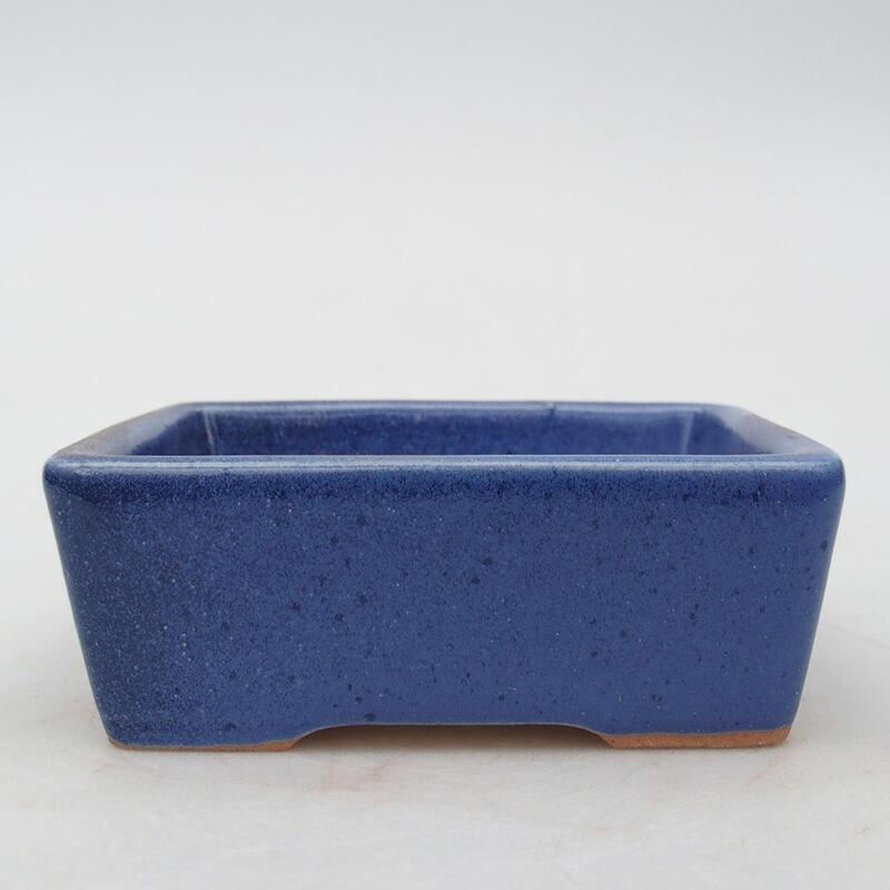 Bonsaischale aus Keramik 10 x 7 x 3,5 cm, Farbe blau