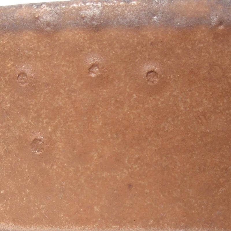 Bonsaischale aus Keramik 10 x 8,5 x 4 cm, braun