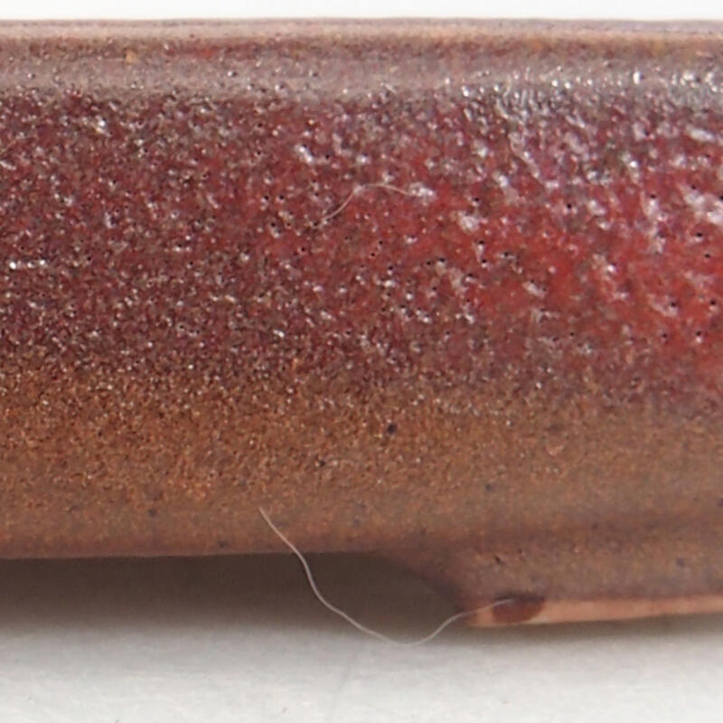 Bonsaischale aus Keramik 10 x 8 x 2 cm, bordeauxrot