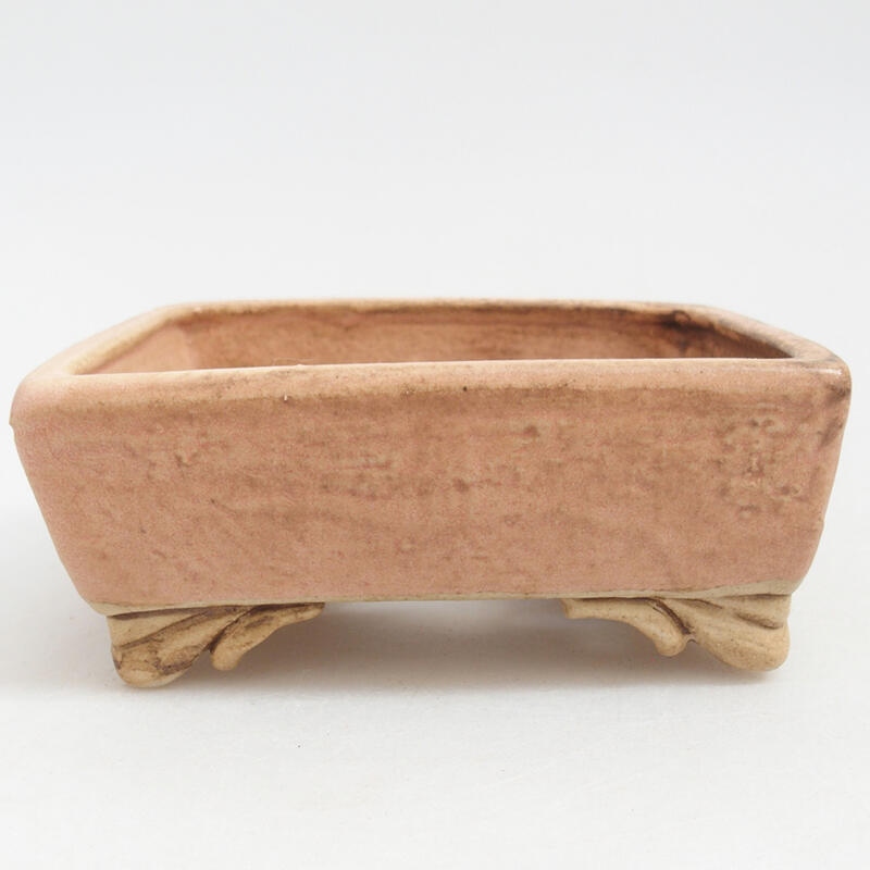 Bonsaischale aus Keramik 10 x 8 x 3,5 cm, rosa