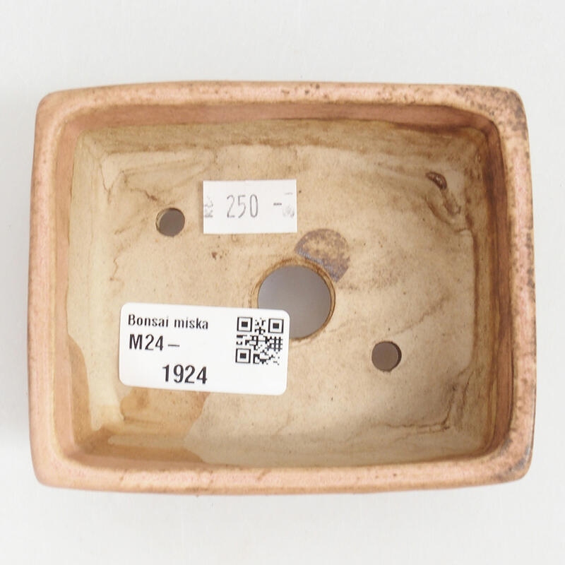 Bonsaischale aus Keramik 10 x 8 x 3,5 cm, rosa