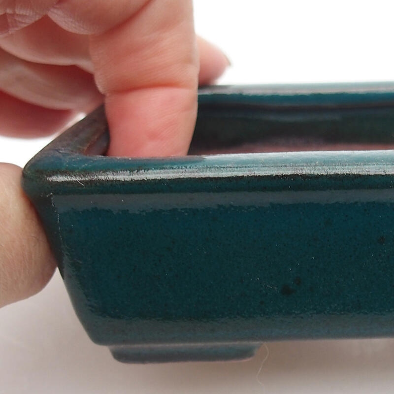 Bonsaischale aus Keramik 10 x 8 x 3 cm, grün