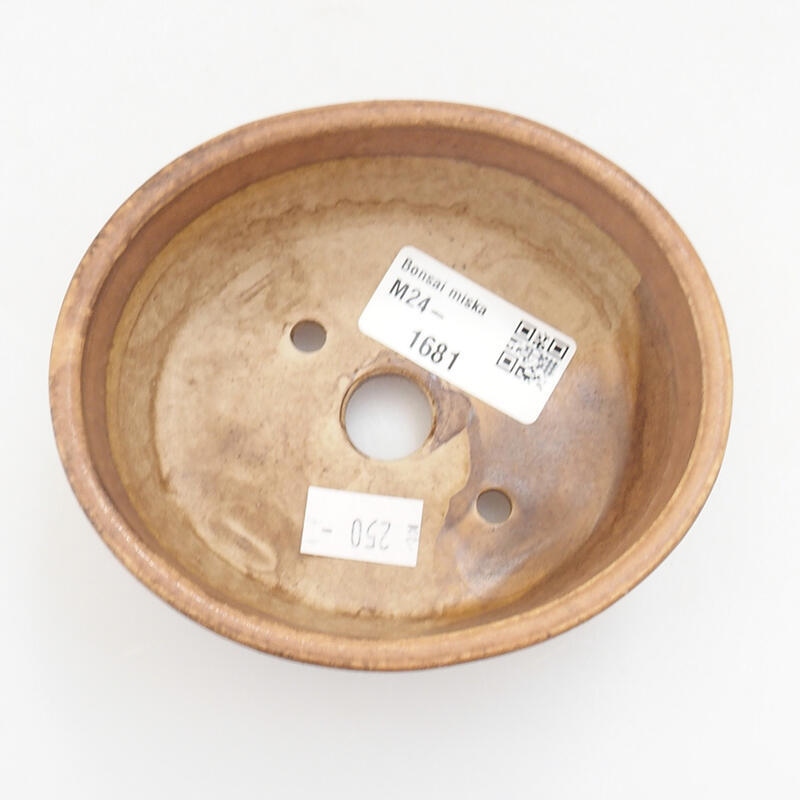 Bonsaischale aus Keramik 10 x 9 x 5 cm, orange