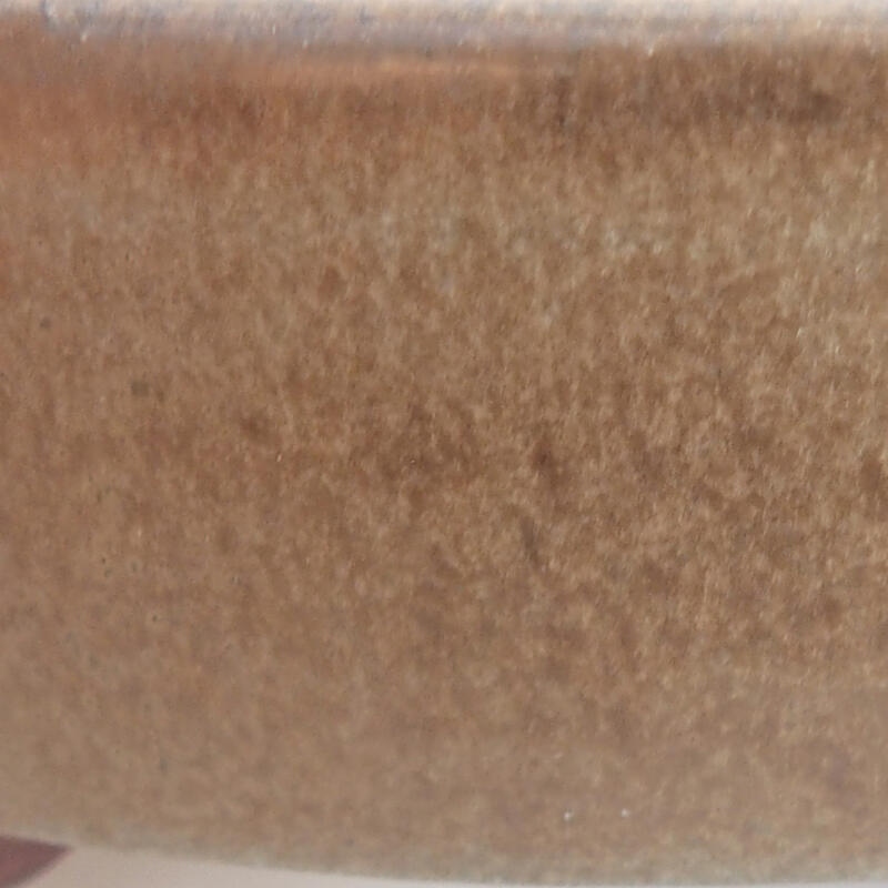 Bonsaischale aus Keramik 11,5 x 10 x 3,5 cm, braun