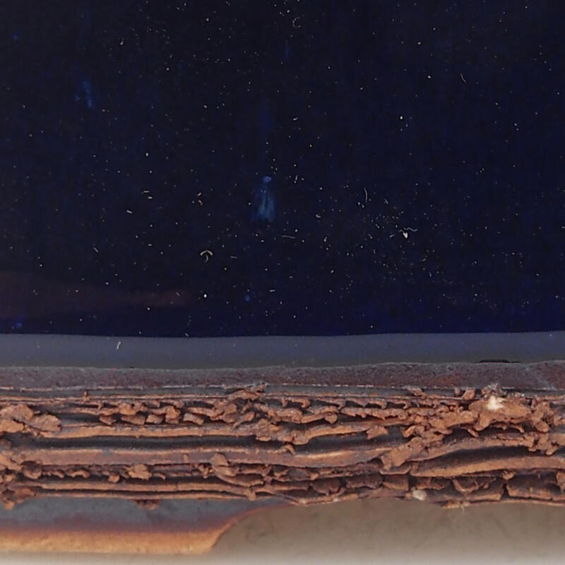 Bonsaischale aus Keramik 11,5 x 10 x 4,5 cm, Farbe blau