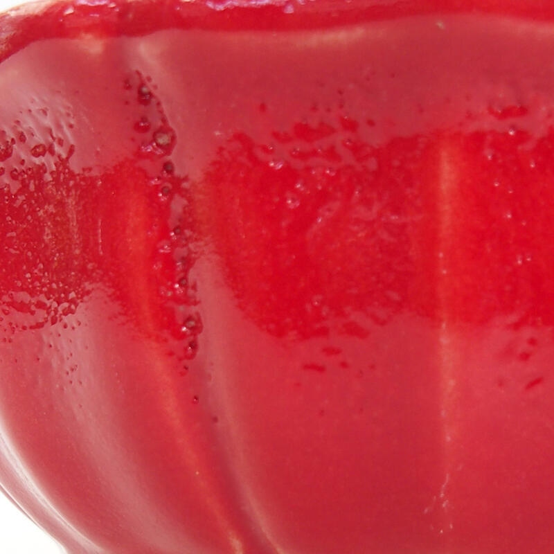 Bonsaischale aus Keramik 11,5 x 11,5 x 5 cm, Farbe rot