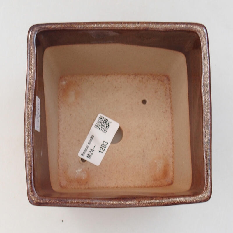 Bonsaischale aus Keramik 11,5 x 11,5 x 9 cm, grün