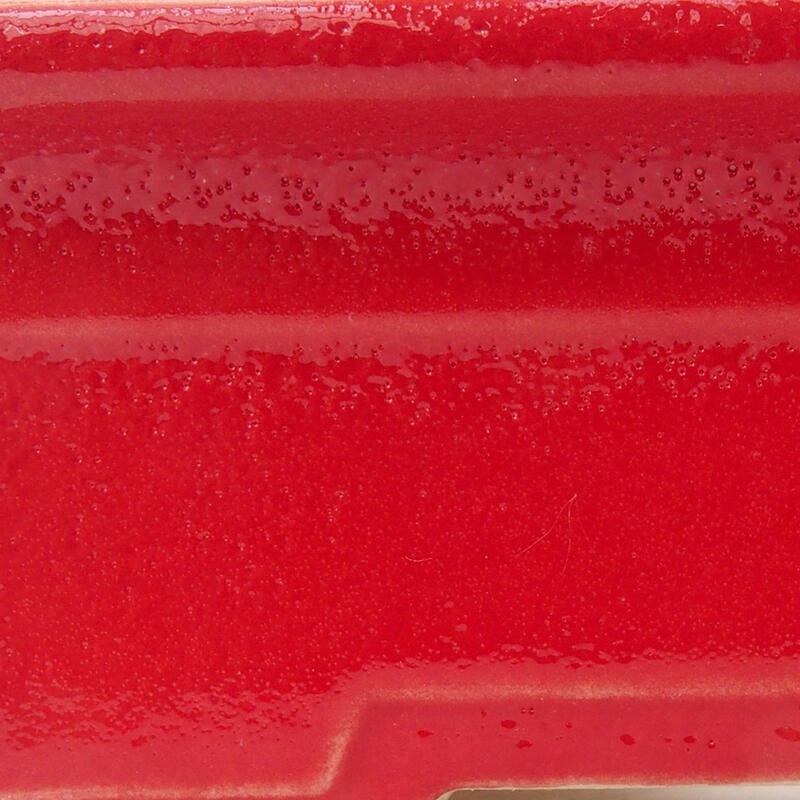 Bonsaischale aus Keramik 11,5 x 9 x 4,5 cm, Farbe rot