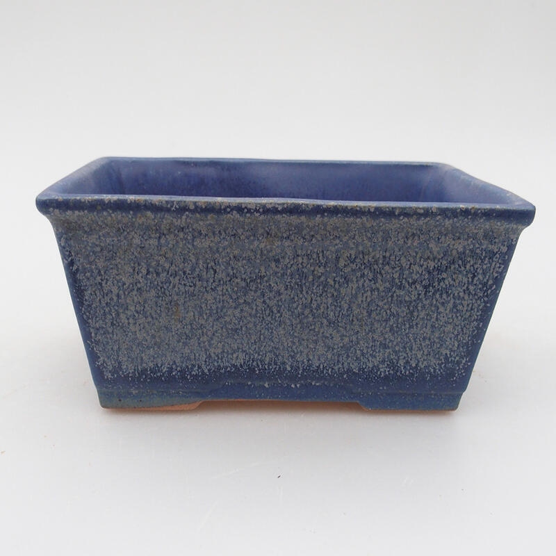 Bonsaischale aus Keramik 11,5 x 9 x 5,5 cm, Farbe blau