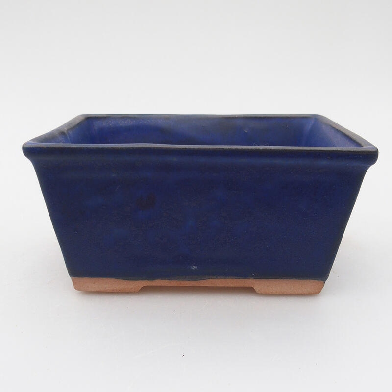 Bonsaischale aus Keramik 11,5 x 9 x 5,5 cm, Farbe blau
