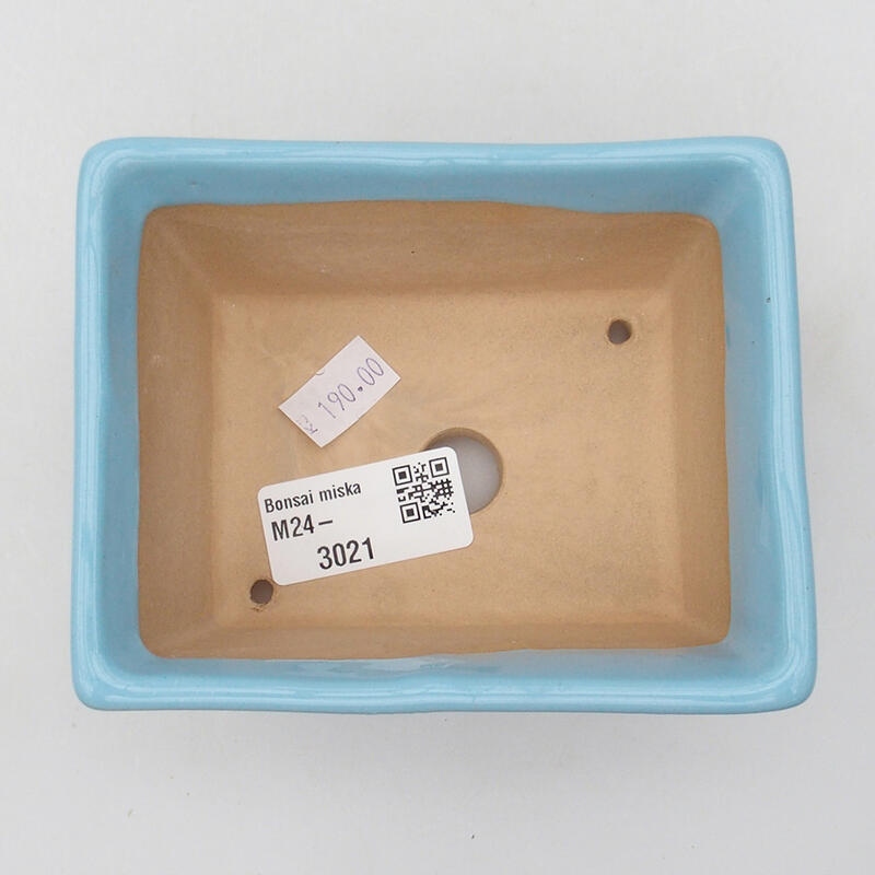 Bonsaischale aus Keramik 11,5 x 9 x 5,5 cm, Farbe blau