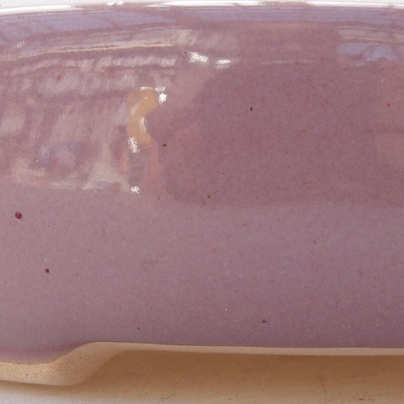 Bonsaischale aus Keramik 11 x 11 x 3 cm, Farbe lila