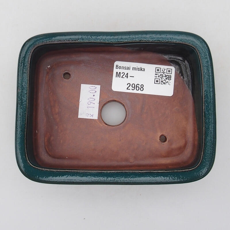 Bonsaischale aus Keramik 11 x 8 x 3 cm, grün