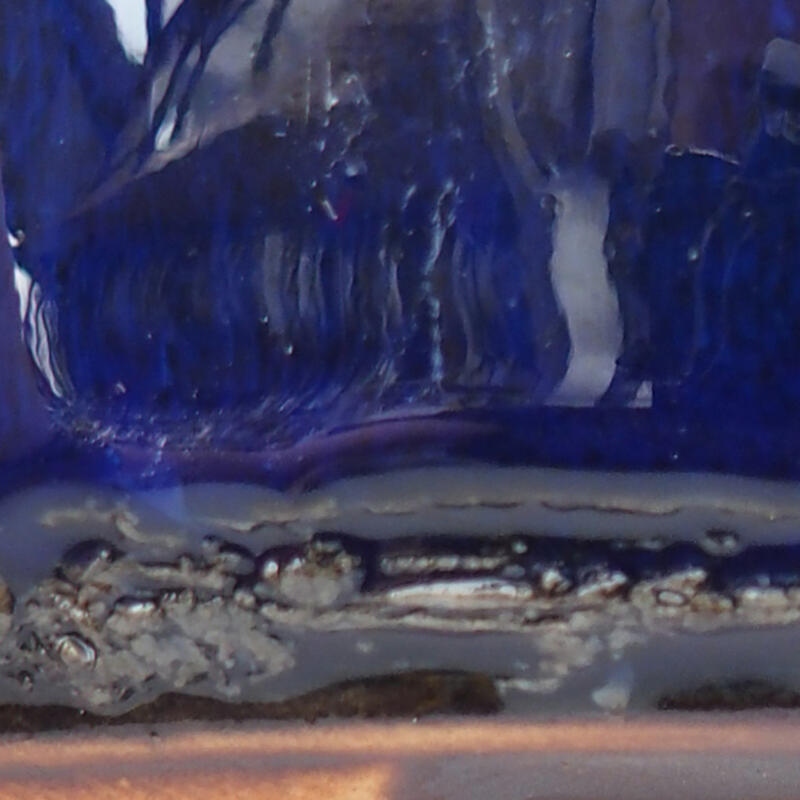 Bonsaischale aus Keramik 11 x 8 x 4,5 cm, Farbe blau