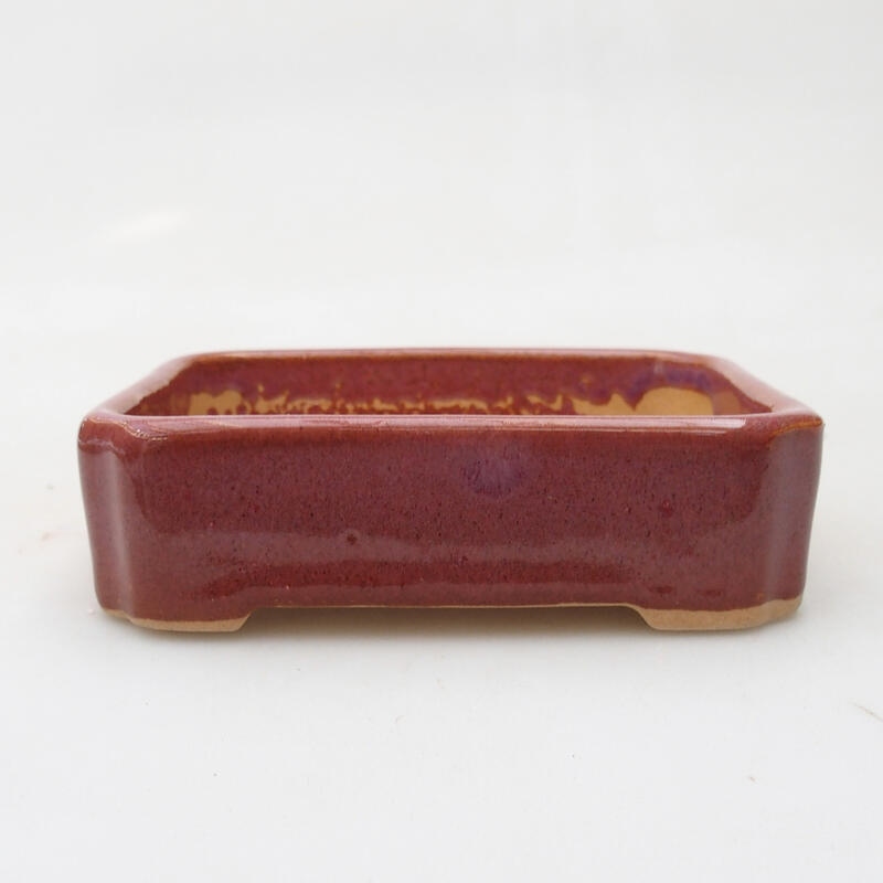 Bonsaischale aus Keramik 11 x 9 x 3 cm, rosa